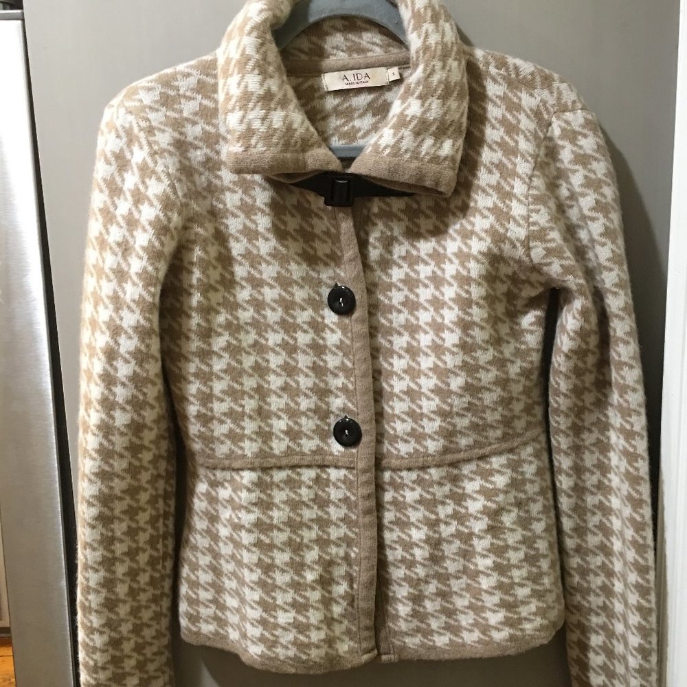 A Ida Made in Italy Houndstooth Sweater